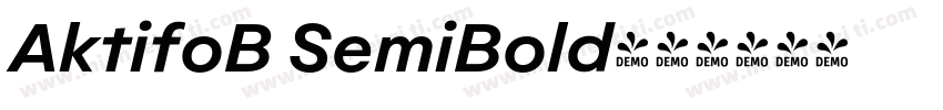 AktifoB SemiBold字体转换